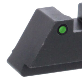 AmeriGlo GL152 Optic Compatible Sight Set for Glock  XL Tall Green Tritium White Outline Front Sight-Green Tritium Black Outline Rear Sight