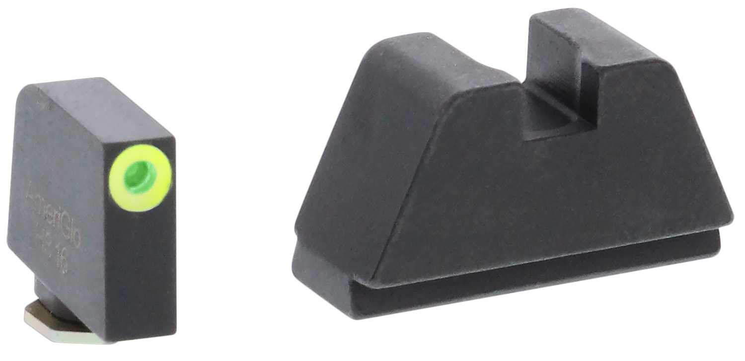 AmeriGlo GL681 Optic Compatible Sight Set for Glock 2XL Tall Green Tritium LumiGreen Outline Front Sight-Black Rear Sight 3 AmeriGlo GL681 Optic Compatible Sight Set for Glock 2XL Tall Green Tritium LumiGreen Outline Front Sight-Black Rear Sight