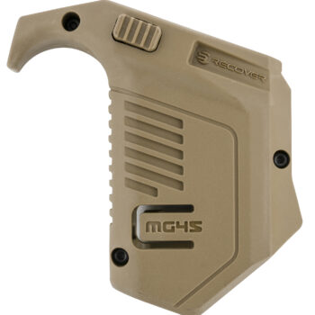 Recover Tactical MG4502 Angled Mag Pouch  Double Stack, Tan Polymer, 45 ACP/10mm Auto, Compatible w/ Glock