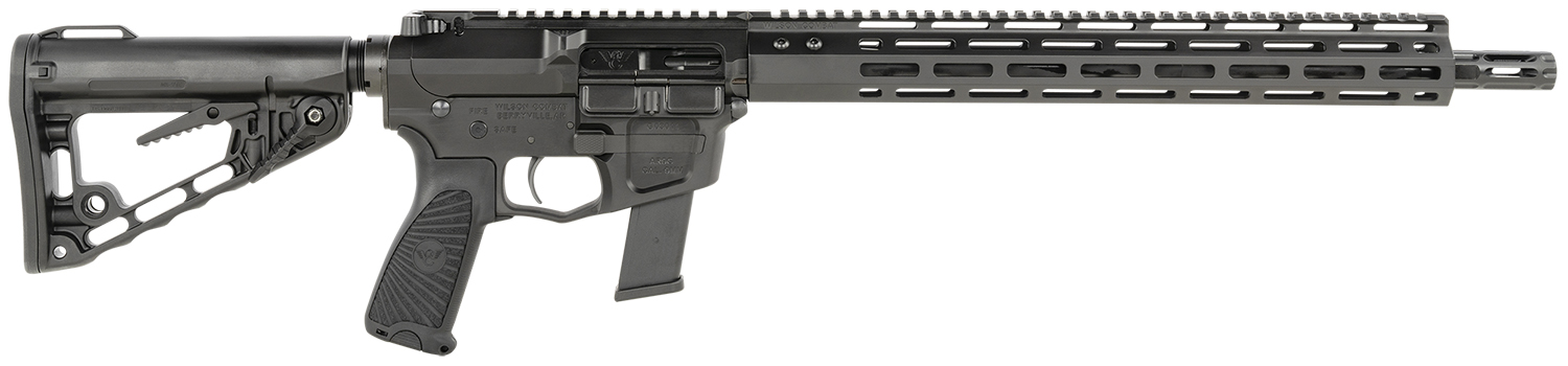 Wilson Combat TRAR9GB91610 AR9G Carbine 9mm Luger 17+1 16" Black Match Grade Threaded Barrel, Black Armor-Tuff Aluminum Receiver, M-LOK Handguard, Black Synthetic Rogers Super-Stoc w/Cam-Lock Stock 3 Wilson Combat TRAR9GB91610 AR9G Carbine 9mm Luger 17+1 16" Black Match Grade Threaded Barrel, Black Armor-Tuff Aluminum Receiver, M-LOK Handguard, Black Synthetic Rogers Super-Stoc w/Cam-Lock Stock