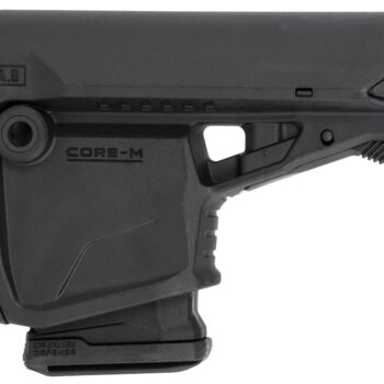 FAB Defense FXGLCOREMAGB GL-Core Survival Buttstock w/Rubber Butt Pad & Built-In Mag Carrier for AR-Platform Compatible w/Mil-Spec & Commercial Tubes Black Polymer (Tube NOT Included)