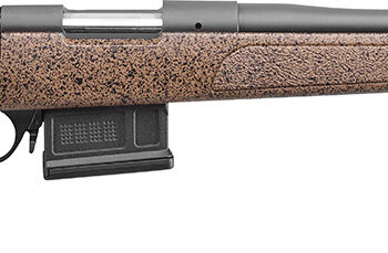 Bergara Rifles B14S354C B-14 HMR 22-250 Rem 5+1 24" Graphite Black Cerakote Barrel, Black Speckled Brown Molded w/Mini-Chassis, Adjustable LOP & Cheek Piece Stock, Right Hand