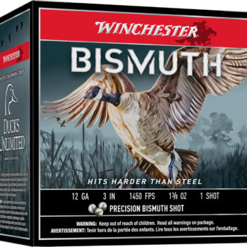 Winchester Ammo SWB1231 Bismuth  12Gauge 3" 1 3/8oz Tin Plated Bismuth 1Shot 25 Per Box/10 Case