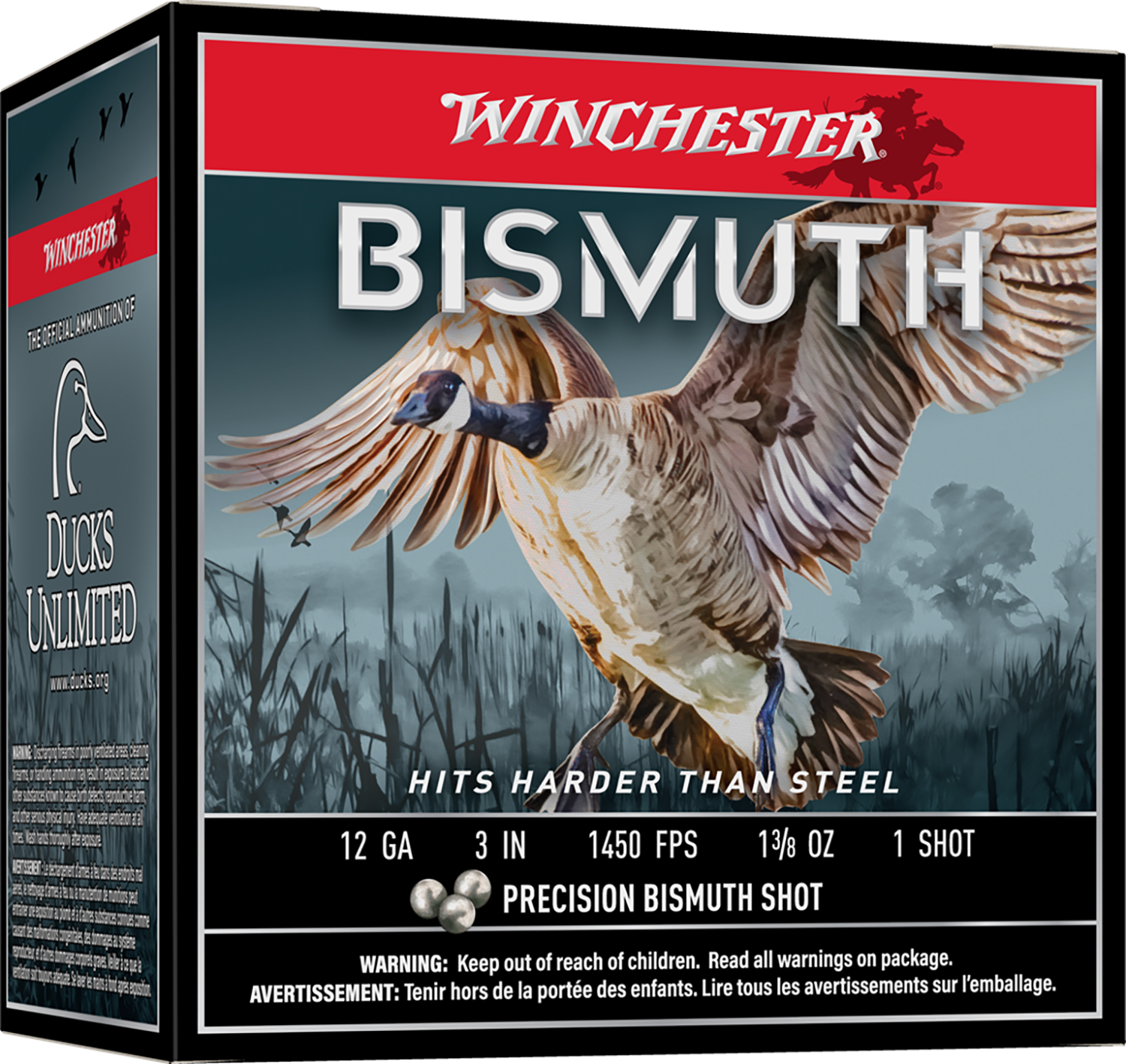 Winchester Ammo SWB1231 Bismuth 12Gauge 3" 1 3/8oz Tin Plated Bismuth 1Shot 25 Per Box/10 Case 3 Winchester Ammo SWB1231 Bismuth 12Gauge 3" 1 3/8oz Tin Plated Bismuth 1Shot 25 Per Box/10 Case