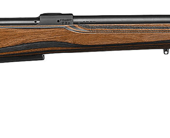 CZ-USA 07503 CZ 600 Range Full Size 308 Win 5+1, 24" Black Nitride Steel Threaded Barrel, Drilled & Tapped Receiver, Black Brown & Gray Laminate Fixed w/Adj Cheek Rest Stock, Right Hand