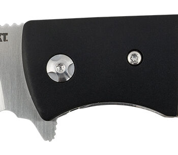 CRKT 2867 Curfew  3.10" Folding Plain Satin 8Cr13MoV SS Blade/Black/White Resin Infused Fiber w/Aluminum Bolster Handle Includes Pocket Clip