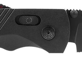 S.O.G SOG11180241 Flash AT 3.45" Folding Part Serrated Black TiNi Cryo D2 Steel Blade/Blackout GRN Handle Includes Pocket Clip