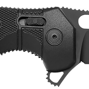 S.O.G SOG12210257 Seal XR 3.90" Folding Clip Point Plain Black Cerakote S35VN SS Blade Black/GRN Handle Includes Belt Clip