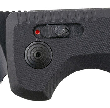 S.O.G SOG15380757 SOG-TAC Auto Compact 2.94" Folding Straight Back Plain Black TiNi Cryo D2 Steel Blade Black Micro-Textured Anodized Aluminum Handle Includes Pocket Clip