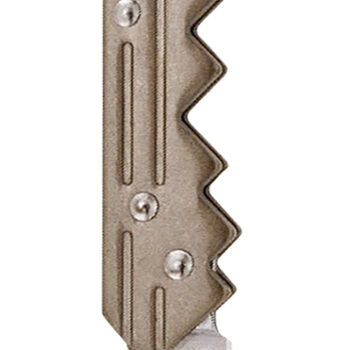 S.O.G SOG-KEY102-C Key  1.50" Folding Plain Drop Point Satin 5Cr13MoV SS Blade/ Brass Stainless Steel Handle