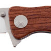 S.O.G SOGTWI17CP Twitch II 2.65" Folding Drop Point Plain Satin AUS-8A SS Blade Brown Rosewood Handle Includes Pocket Clip 1 145075