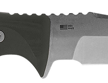 S.O.G SOG-UF1001-B Pillar  5" Fixed Clip Point Plain Stonewashed S35VN SS Blade Black Canvas Micarta Handle Includes Sheath