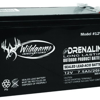 Wildgame Innovations WGIWGIBT0011 Edrenaline Rechargeable Battery Black 12.0 Volts