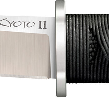 Cold Steel CS-17DB Kyoto II 3.38" Fixed Plain Tanto 8Cr13MoV SS Blade/Black Contoured Kray-Ex Handle