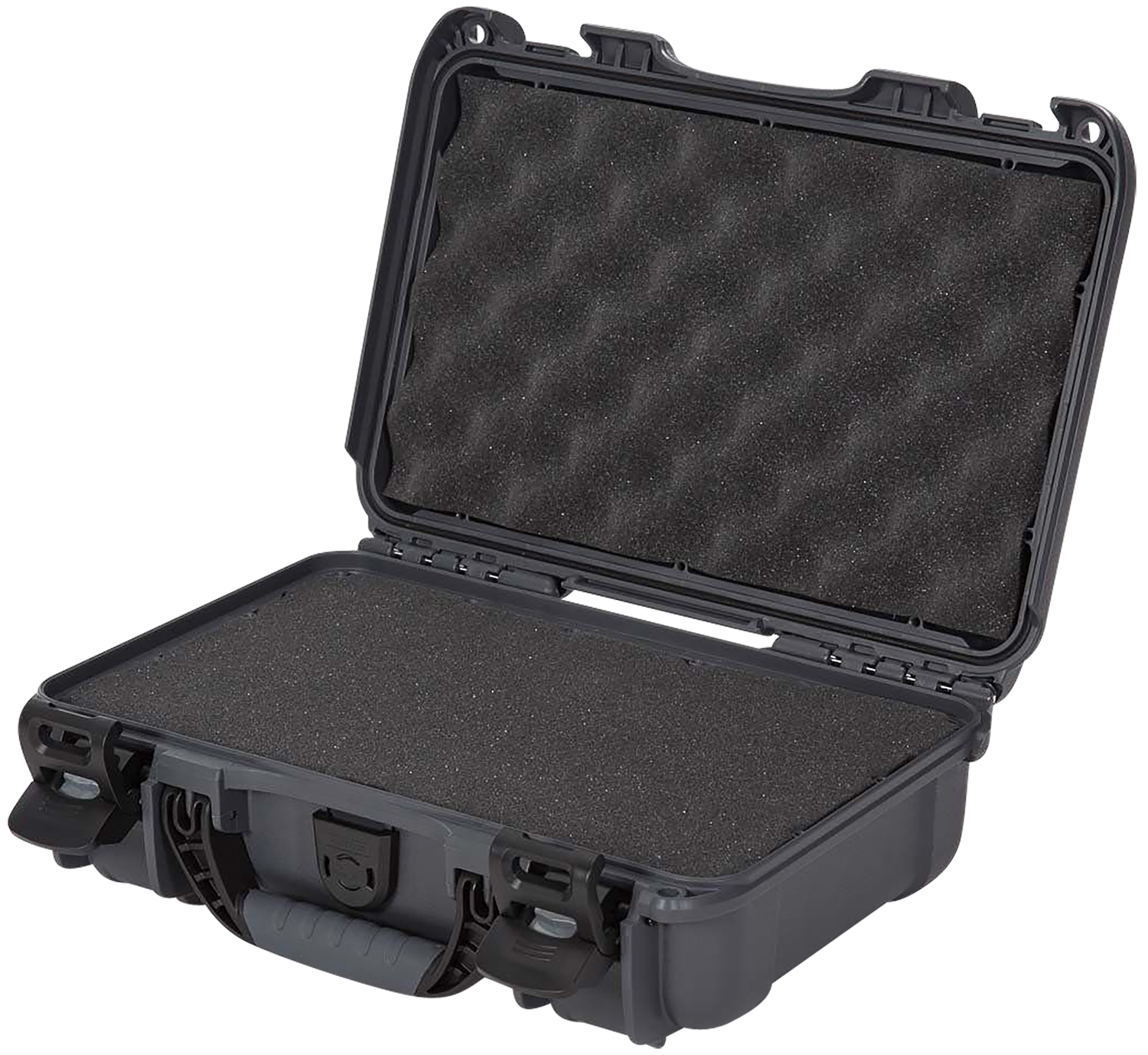Nanuk 9091007 909 Waterproof & Airline Approved Graphite Resin w/ Cubed Foam 11.44" L x 7" W x 3.68" H Interior Dimensions 3 Nanuk 9091007 909 Waterproof & Airline Approved Graphite Resin w/ Cubed Foam 11.44" L x 7" W x 3.68" H Interior Dimensions