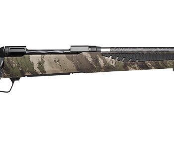 Savage Arms 58029 110 UltraLite 7mm PRC 2+1 22" Threaded Carbon Fiber Wrapped Barrel, Black Melonite Rec, Woodland Camo AccuStock with AccuFit
