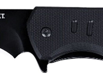 CRKT 6885 Ignitor  3.48" Folding Drop Point Part Serrated Black Oxide 8Cr13MoV SS Blade/Black G10 Handle Includes Pocket Clip