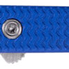 CRKT 7083 CEO Microflipper Micro 2.21" Flipper Sheepsfoot Plain Satin 12C27 Sandvik Blade, Blue Textured w/Silver Liner & Accents Aluminum Handle, Includes Pocket Clip 1 150987