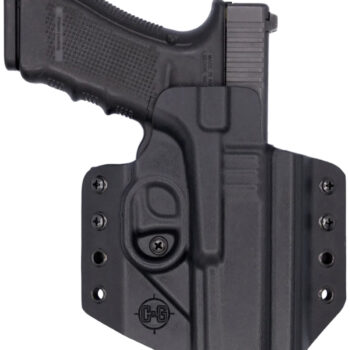 C&G Holsters 0000100 Covert  OWB Black Kydex Belt Loop Glock 17/22/47