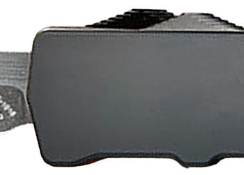 Templar Knife XMBR221 Premium LW Excalibur Slim 3.25" OTF Tanto Plain Black Oxide Stonewashed D2 Steel Blade, 5" Black Aluminum/Rubber Handle