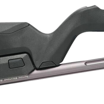Tactical Solutions TDCGMGBBLK X-Ring Takedown Barrel and Stock Combo 22 LR 16.50" Gunmetal Gray Fluted & Threaded with Fiber Optic Sight, Black Magpul Backpacker Stock Fits Ruger 10/22 Takedown