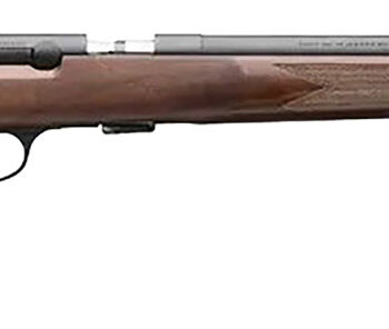 Browning 025253270 T-Bolt Target SR 17 HMR 10+1 20" Matte Blued Heavy Bull Threaded Barrel, Drilled & Tapped Matte Blued Steel Receiver, Grade I Black Walnut Target Style Fixed w/Raised Comb Stock