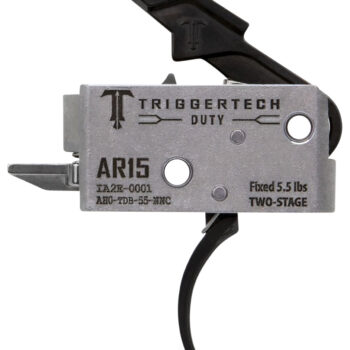 TriggerTech AH0TDB55NNC Duty Mil-Spec Two-Stage Curved 5.5 lbs Draw Weight Fits AR-15