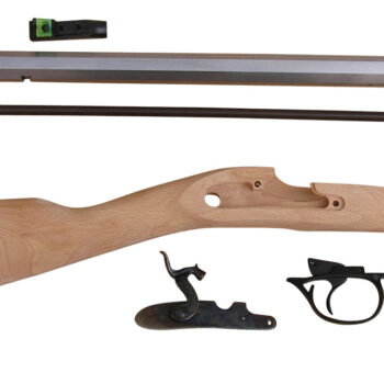 Traditions KRC53008 Deerhunter  50 Cal Percussion 24" Natural Stainless Octagon Barrel Unfinished Hardwood Stock Sidelock Action Lite Optic Sights