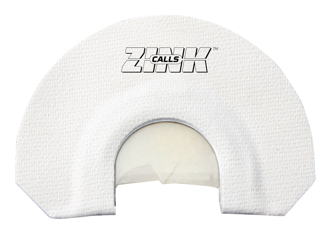 ZINK ZNKZNK312 Lucky Lady Diaphragm Call Triple Reed Turkey Sounds White V-Notch Cut 3 ZINK ZNKZNK312 Lucky Lady Diaphragm Call Triple Reed Turkey Sounds White V-Notch Cut
