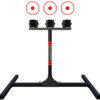 Birchwood Casey 3TPR 3 Spring Loaded Self Resting Targets Plate Rack Black/Red AR500 Steel 0.37" Thick Standing 1 155759