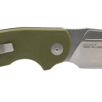 S.O.G SOG16030157 Stout SJ 2.60" Folding Clip Point Plain Stonewashed Cryo D2 Steel Blade/ Olive Drab Textured G10 Handle Includes Belt Clip