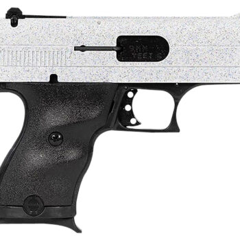 Hi-Point 916WHSP C9  9mm Luger 8+1 3.50" Black Steel Barrel, Hydro-Dipped White Sparkle Serrated Slide, Black Polymer Frame, Black Polymer Grips