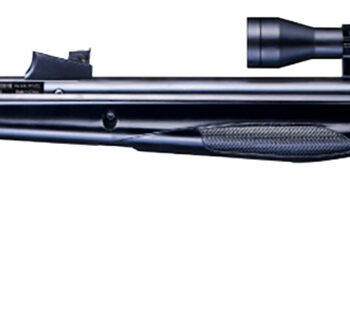 Beeman 10616GP Sportsman Combo Gas Ram 177 Pellet 1rd, Black, Fixed Synthetic Stock, Fiber Optic Sights, 4x32mm Scope