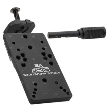 Strike Industries GSURFV2 Scorpion Universal Reflex Mount for Glock Version 2  Black Anodized