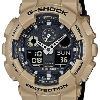 G-shock/vlc Distribution GA100L8A G-Shock Tactical Brown Stainless Steel Bezel 145-215mm