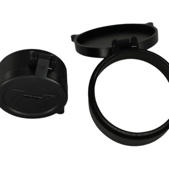 Huskemaw Optics 20SFC530T Tactical Flip-Up Lens Caps Black Rubber, 56mm Objective, Compatible w/Tactical Hunter 5-30x56mm