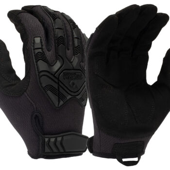 Pyramex VGTG40BL Impact Operator Heavy-Duty Black Synthetic Leather Large Hook & Loop