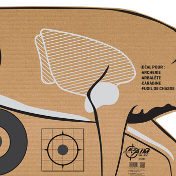 EZ-Aim 6033 Deer Silhouette  Standing Cardboard Crossbow/Rifle/Shotgun Brown/White