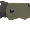 Browning 3220506B Hidden Hollow EDC Large 3" Folding Drop Point Plain Black Oxide Stonewashed D2 Steel Blade, OD Green G10 Handle 2 161423