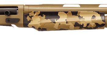 Silver Eagle Arms A21228OS1 Alpha 2  12 Gauge 3" 4+1 28" Flat Dark Earth Cerakote Chrome Lined Vent Rib Barrel & Steel Receiver, Old School Camo Synthetic Fixed Stock