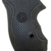 Pachmayr 02483 Diamond Pro Grip Diamond Checkering Black Rubber with Finger Grooves for Ruger SP101 1 16175 1