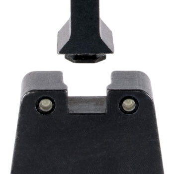 Trijicon GL243C601143 Suppressor/Optic Height Sights  Green/Tritium Yellow Outline Front Sight-Green/Tritium Black Outline Rear Sight Glock 42/43/43X Slim Frame