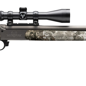 Traditions CR5-843304434 NitroFire VAPR w/Scope 50 Cal 209 Primer 26" Sniper Gray Cerakote Fluted & Tapered Barrel, Drilled & Tapped Receiver, Veil Alpine Fixed Synthetic Stock, 3-9x40mm Duplex