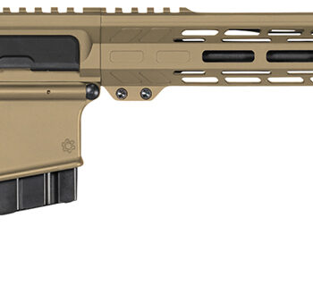 CMMG 28A670CCT Resolute MK4 22 ARC Black Nitride Threaded Barrel, Coyote Tan Cerakote Picatinny Rail Aluminum Receiver, M-LOK Handguard, Black Synthetic CMMG 6 Position RipStock, Black Polymer Grip