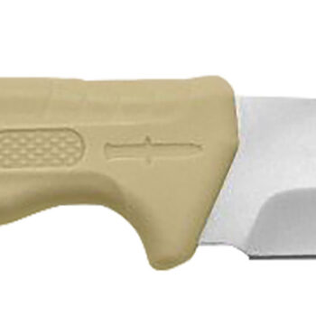 Camillus 19156 Roto  4" Fixed Drop Point/Gut Hook Plain Satin 420 Steel Titanium Bonded Blade, Tan PP/TPR Handle