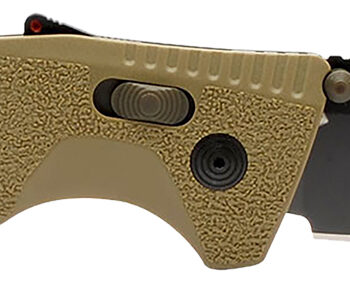 S.O.G SOG11121241 Trident AT 3.70" Folding Tanto Plain Black TiNi Cryo D2 Steel Blade, Flat Dark Earth Textured GRN Handle, Peg Box Pkg