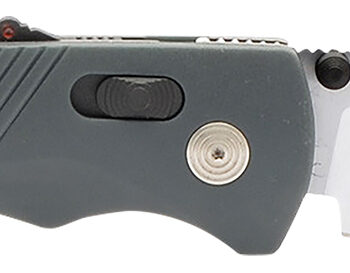 S.O.G SOG11181141 Flash AT EDC 3.45" Folding Plain Satin Cryo D2 Steel Blade, Urban Grey GRN Handle, Peg Box Pkg