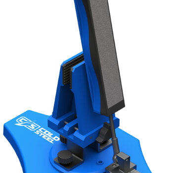 Cold Steel CSKSBKS Benchtop Knife Sharpener Blue Fixed Diamond Sharpener Includes Carry Case