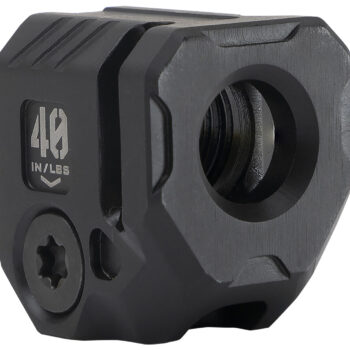 Strike Industries MCQUAD Micro Threaded Compensator Black Steel 0.89" OAL Compatible w/ 9mm/357 SIG