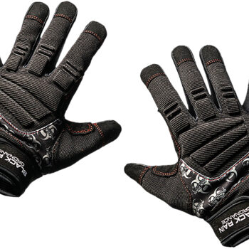 Black Rain Ordnance TACTGLOVEBLK/GRYL Tactical Gloves  Black/Gray Large Velcro